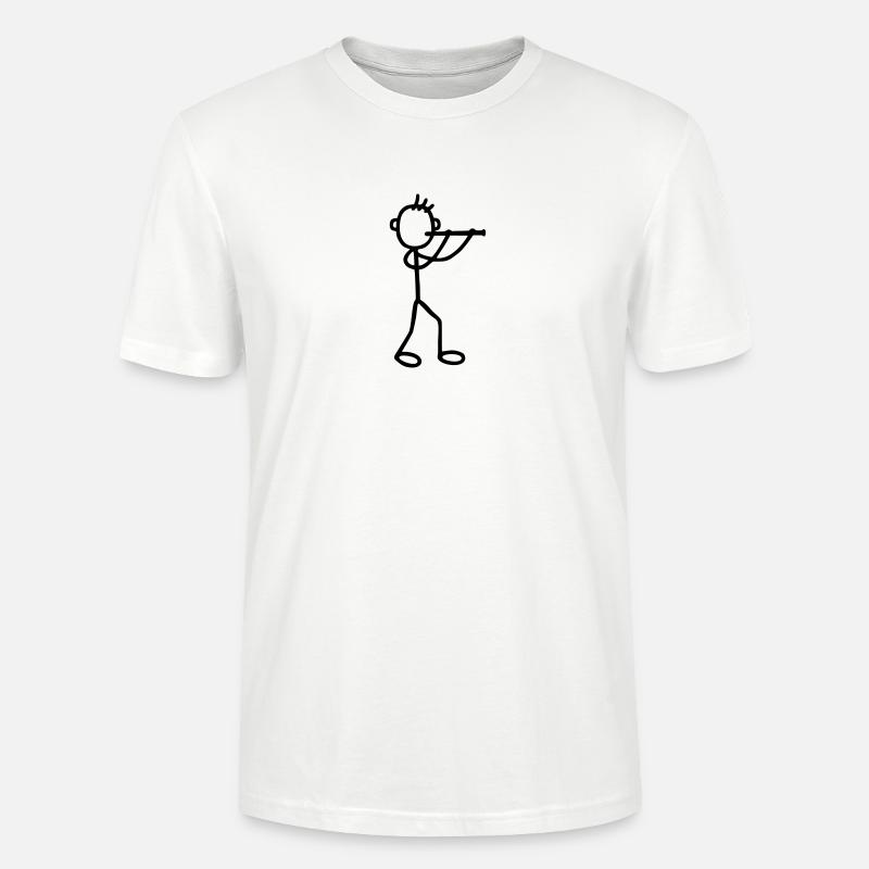 Flöter - Bläser - Stanley/Stella Unisex Bio-T-Shirt CRAFTER - Weiß