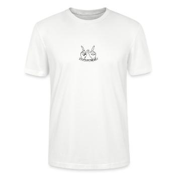 whatever forever - Stanley/Stella Unisex Bio-T-Shirt CRAFTER - Weiß - Vorne - Alina (178cm) & Michal (187cm)
