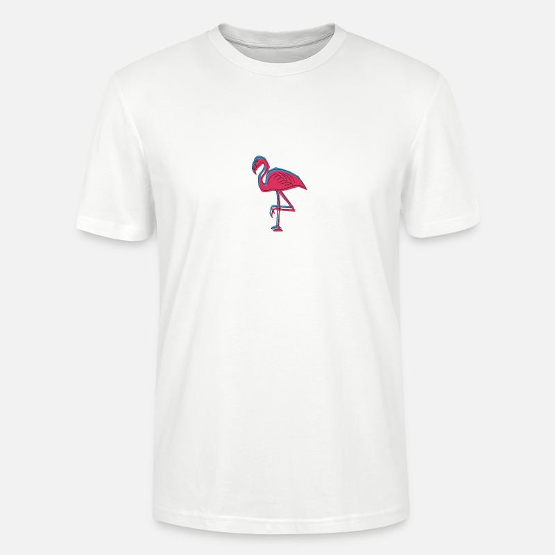 Flamingo Geschenkidee - Stanley/Stella Unisex Bio-T-Shirt CRAFTER - Weiß