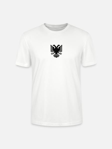 Albanian Eagle - Stanley/Stella CRAFTER Unisex Organic T-Shirt - white