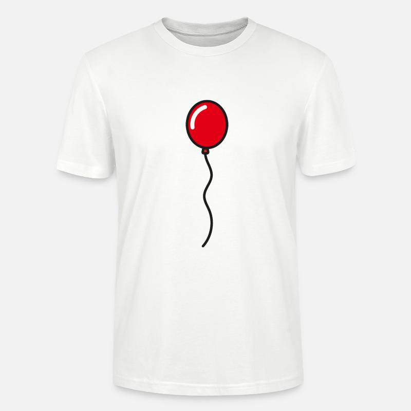 Roter Luftballon Geschenkidee - Stanley/Stella Unisex Bio-T-Shirt CRAFTER - Weiß