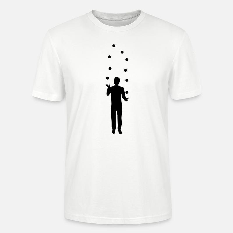 Jonglieren - Stanley/Stella Unisex Bio-T-Shirt CRAFTER - Weiß
