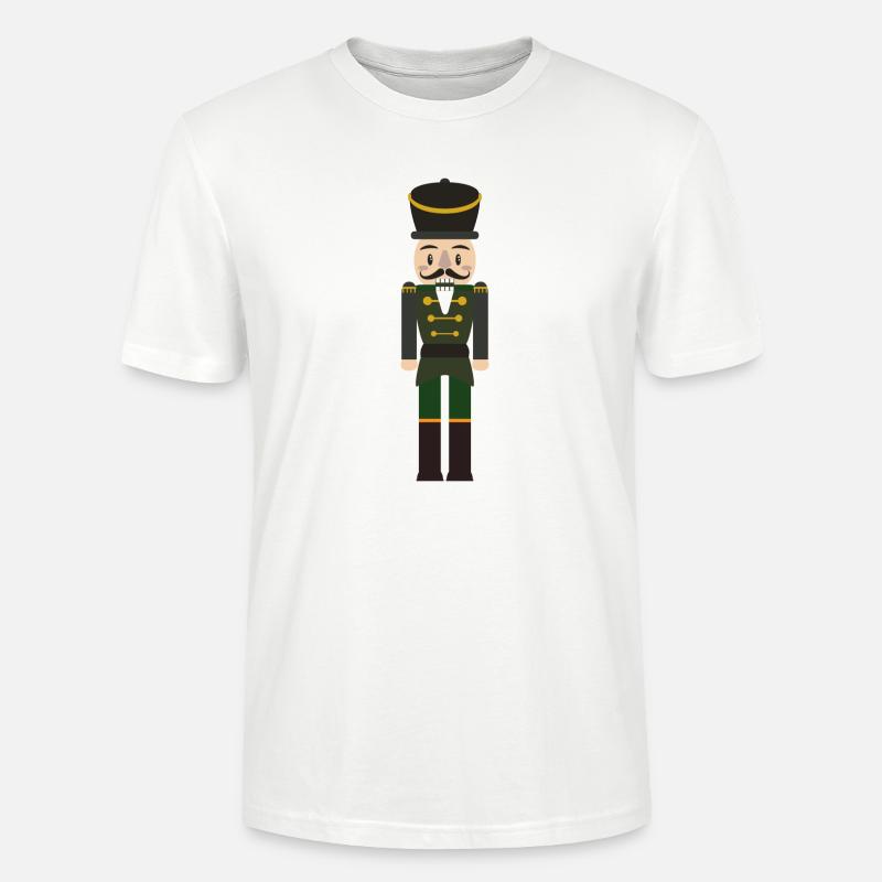 Weihnachtspullover Nussknacker - Stanley/Stella Unisex Bio-T-Shirt CRAFTER - Weiß