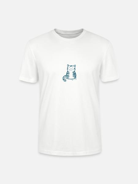 Katze - Stanley/Stella Unisex Bio-T-Shirt CRAFTER - Weiß