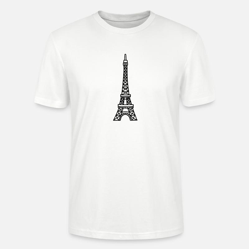 Eiffelturm - Paris - Stanley/Stella Unisex Bio-T-Shirt CRAFTER - Weiß