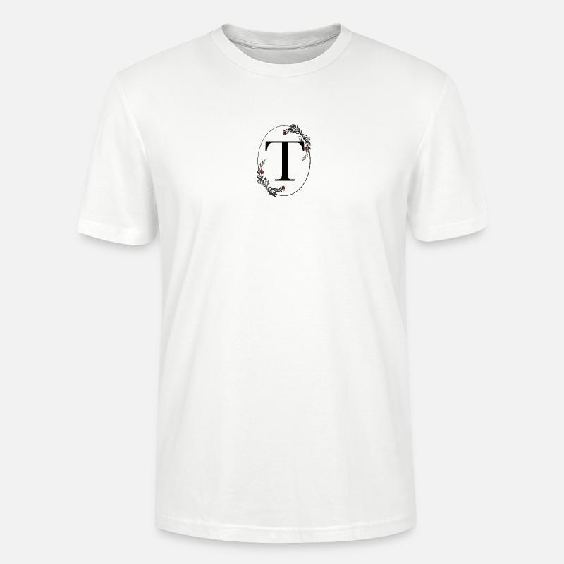 Buchstabe T - Stanley/Stella Unisex Bio-T-Shirt CRAFTER - Weiß