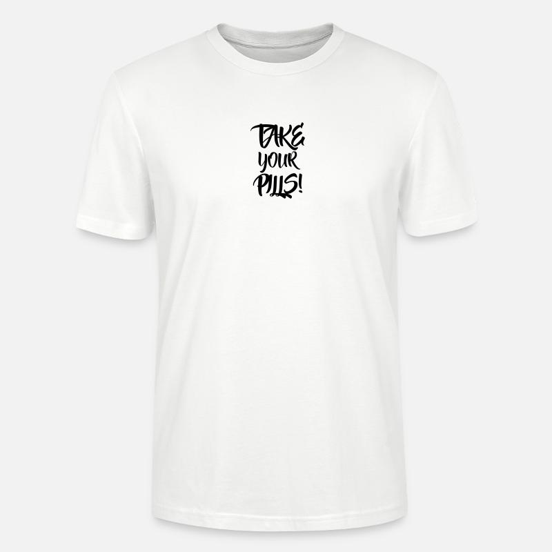 Nehme deine Pillen - Stanley/Stella Unisex Bio-T-Shirt CRAFTER - Weiß