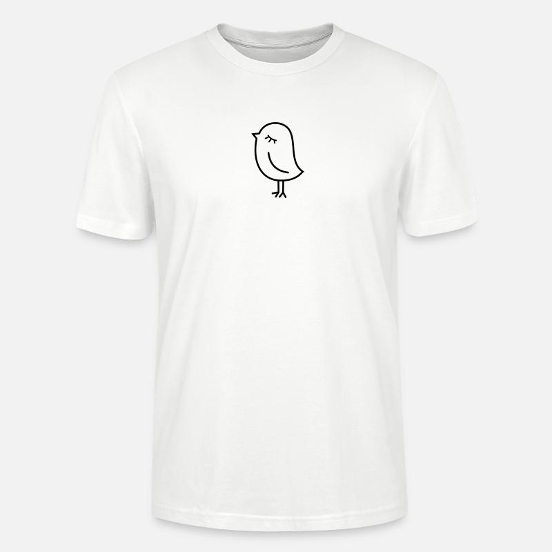 Spatz Vogel – Piepmatz Küken Tweet Vögelchen - Stanley/Stella Unisex Bio-T-Shirt CRAFTER - Weiß