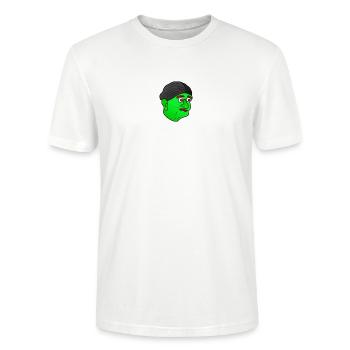 Jamppa Oma LIMITED EDITION - Stanley/Stella Unisex Bio-T-Shirt CRAFTER - Weiß - Vorne - Alina (178cm) & Michal (187cm)