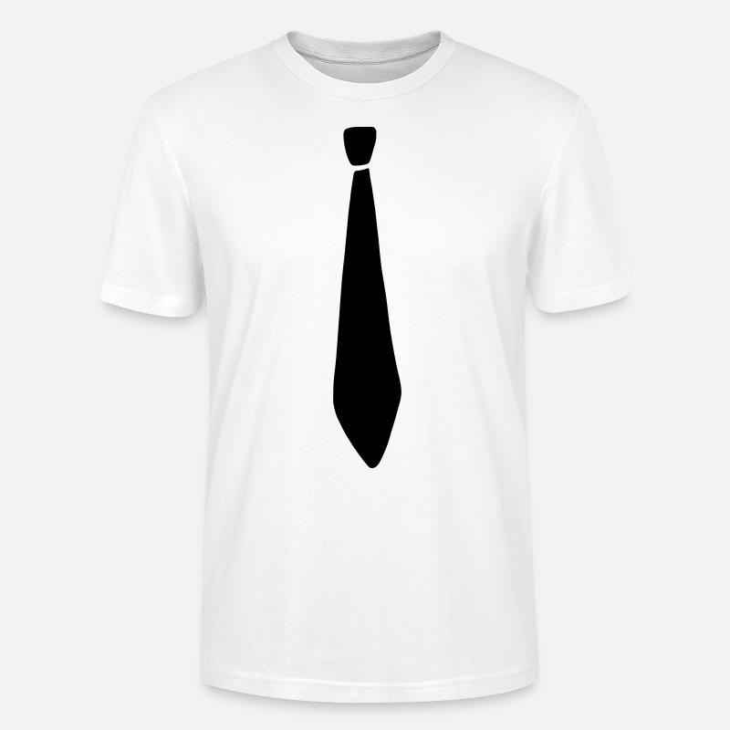 cravate - T-shirt bio CRAFTER Stanley Stella Unisexe - blanc