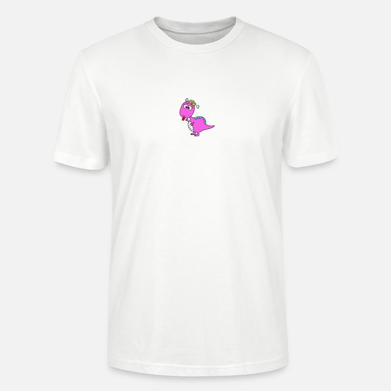 Dino Mädchen - Stanley/Stella Unisex Bio-T-Shirt CRAFTER - Weiß