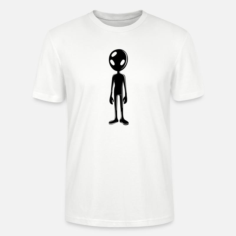 Alien Außerirdischer - Stanley/Stella Unisex Bio-T-Shirt CRAFTER - Weiß