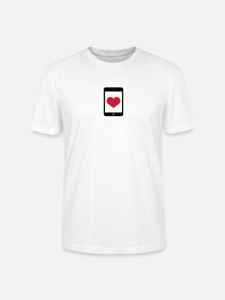 Love Smartphone Tablet - Stanley/Stella Unisex Bio-T-Shirt CRAFTER - Weiß