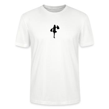 Shopping Queen - Stanley/Stella CRAFTER Unisex Organic T-Shirt - white - Front - Alina (178cm) & Michal (187cm)