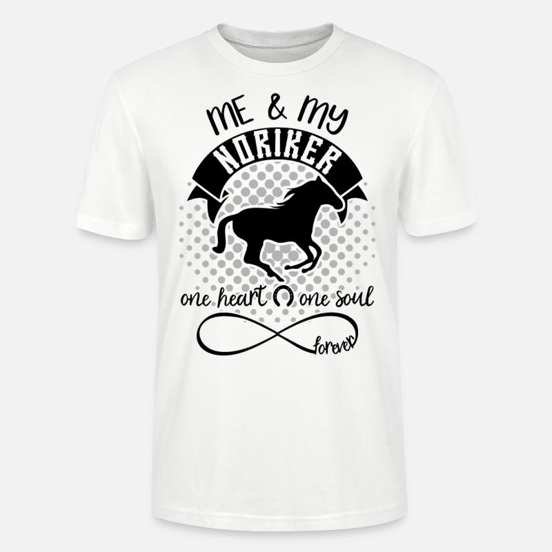 Noriker Pferd - Stanley/Stella Unisex Bio-T-Shirt CRAFTER - Weiß