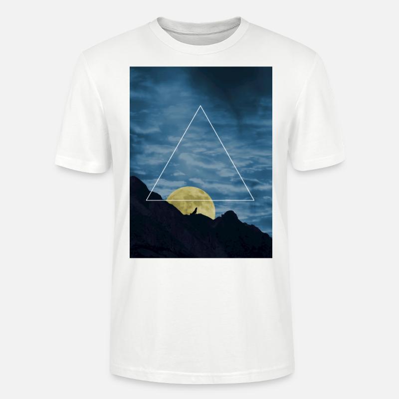 wolf-triangle - Stanley/Stella Unisex Bio-T-Shirt CRAFTER - Weiß