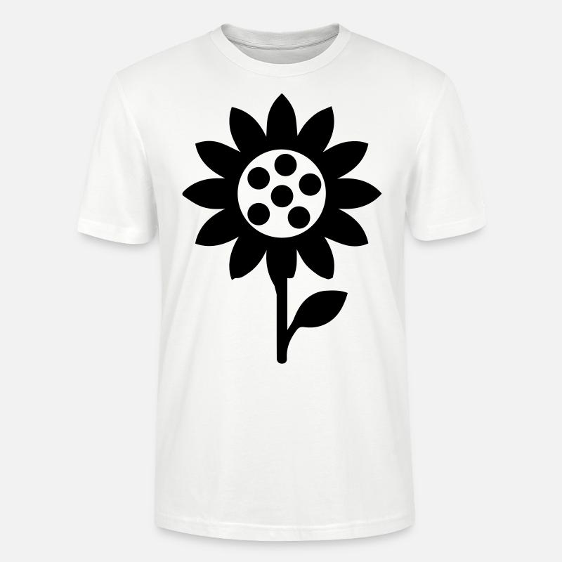 Icône d’icône de tournesol - T-shirt bio CRAFTER Stanley Stella Unisexe - blanc