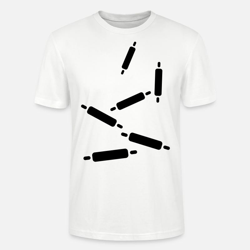 Kitchen roll baking rolling pin - Stanley/Stella CRAFTER Unisex Organic T-Shirt - white