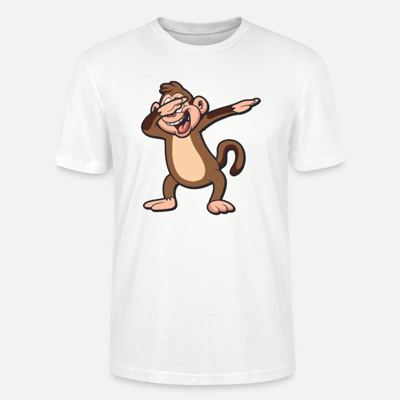 Dabbing Monkey - Stanley/Stella Unisex Bio-T-Shirt CRAFTER - Weiß