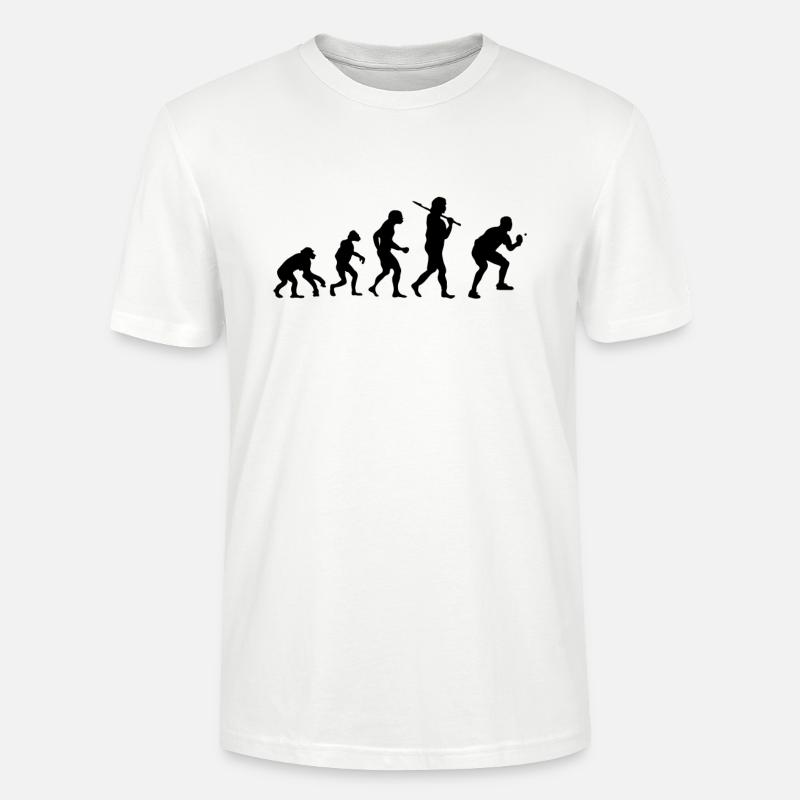 Evolution Ping-ping-l - T-shirt bio CRAFTER Stanley Stella Unisexe - blanc