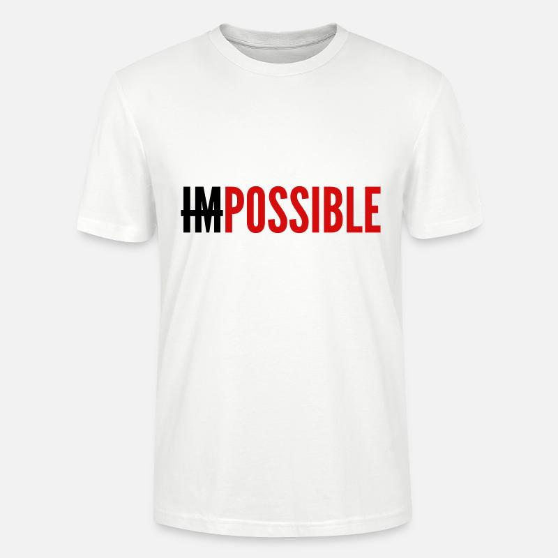 IMPOSSIBLE - POSSIBLE - T-shirt bio CRAFTER Stanley Stella Unisexe - blanc