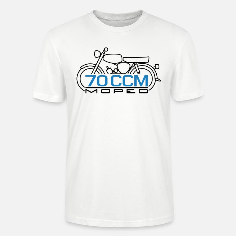 70ccm Moped S50 Emblem - Stanley/Stella Unisex Bio-T-Shirt CRAFTER - Weiß