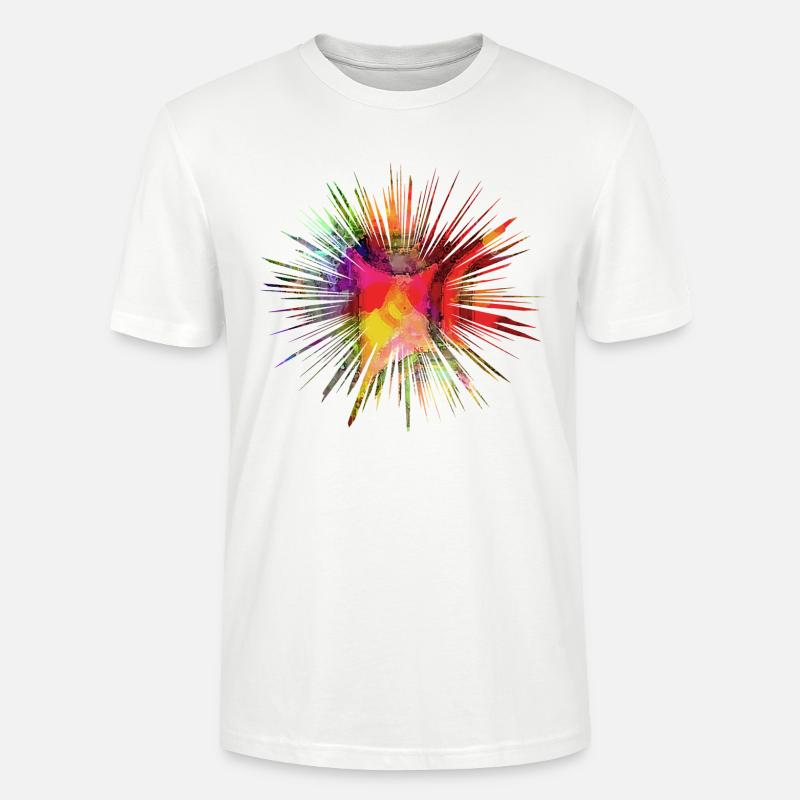 Rainbow star - Regenbogen Stern - Stanley/Stella Unisex Bio-T-Shirt CRAFTER - Weiß