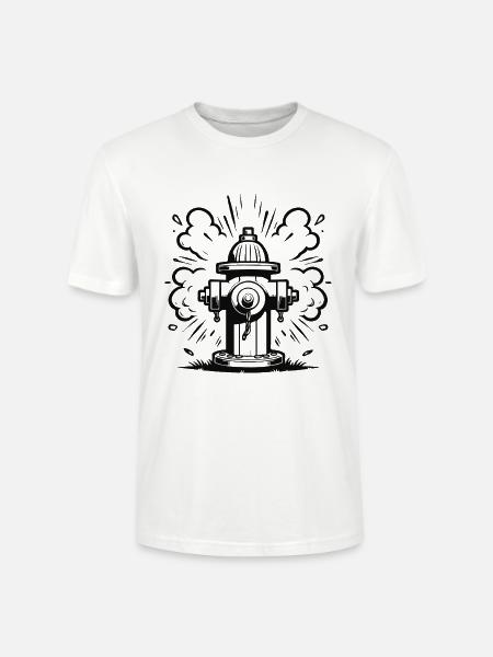 Retro Hydrant – Klassischer Hydranten Design - Stanley/Stella Unisex Bio-T-Shirt CRAFTER - Weiß