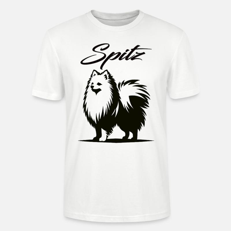 Spitz Design – Der charmante Wirbelwind - Stanley/Stella Unisex Bio-T-Shirt CRAFTER - Weiß