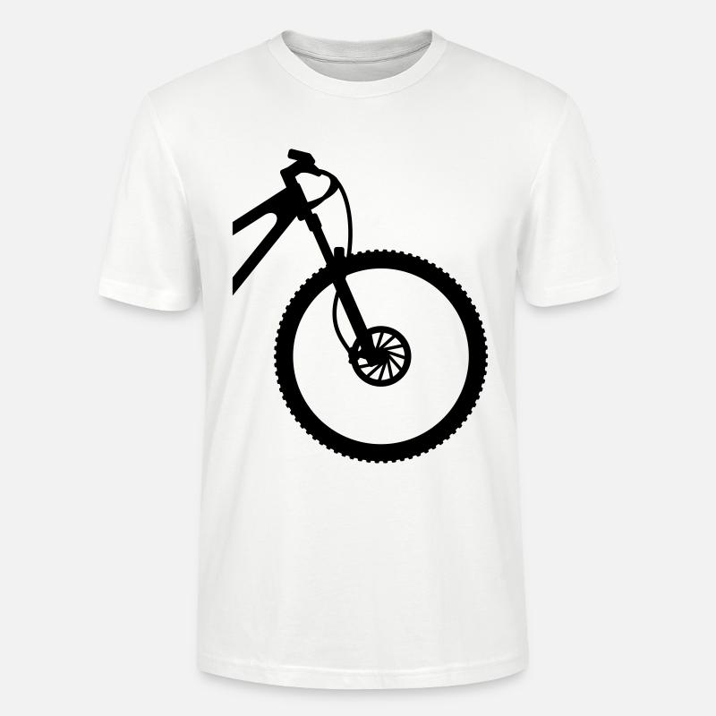 VTT front - T-shirt bio CRAFTER Stanley Stella Unisexe - blanc