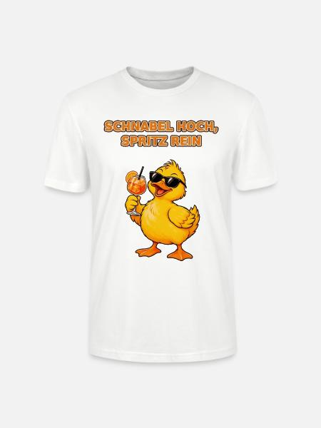 Spritz-Ente - Stanley/Stella Unisex Bio-T-Shirt CRAFTER - Weiß