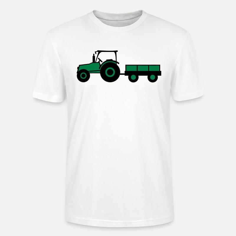 Tractor With Trailer - T-shirt bio CRAFTER Stanley Stella Unisexe - blanc