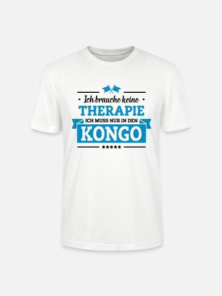 Nur in den Kongo - Stanley/Stella Unisex Bio-T-Shirt CRAFTER - Weiß