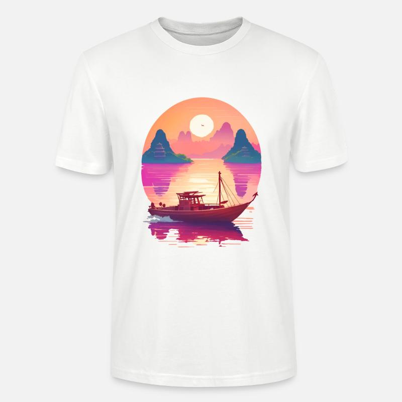 Sunset Serenade, Ninh Binh - Stanley/Stella Unisex Bio-T-Shirt CRAFTER - Weiß