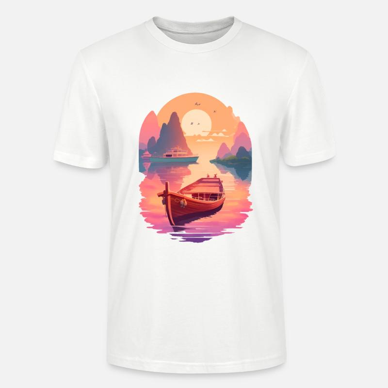 Sunset Serenade, Ninh Binh - Stanley/Stella Unisex Bio-T-Shirt CRAFTER - Weiß