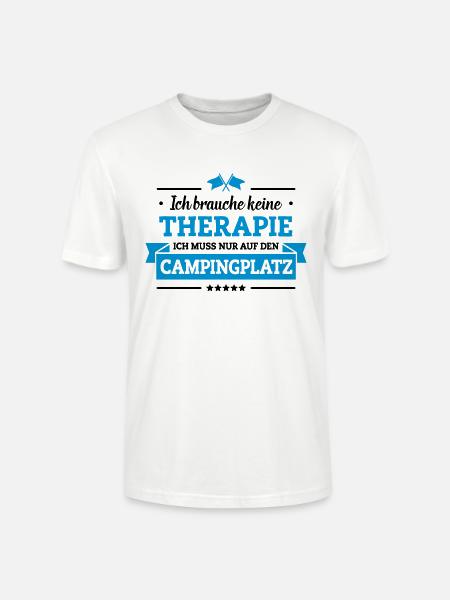 Nur auf den Campingplatz - Stanley/Stella Unisex Bio-T-Shirt CRAFTER - Weiß