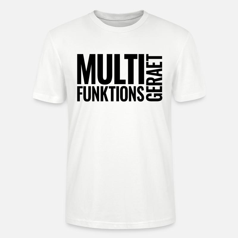 Multifunction device Black - Stanley/Stella CRAFTER Unisex Organic T-Shirt - white