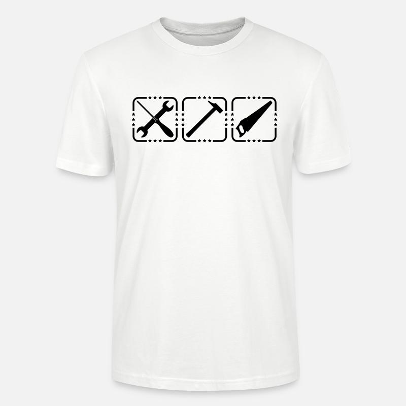 Craftsman Tools Logo Design - Stanley/Stella Unisex Bio-T-Shirt CRAFTER - Weiß