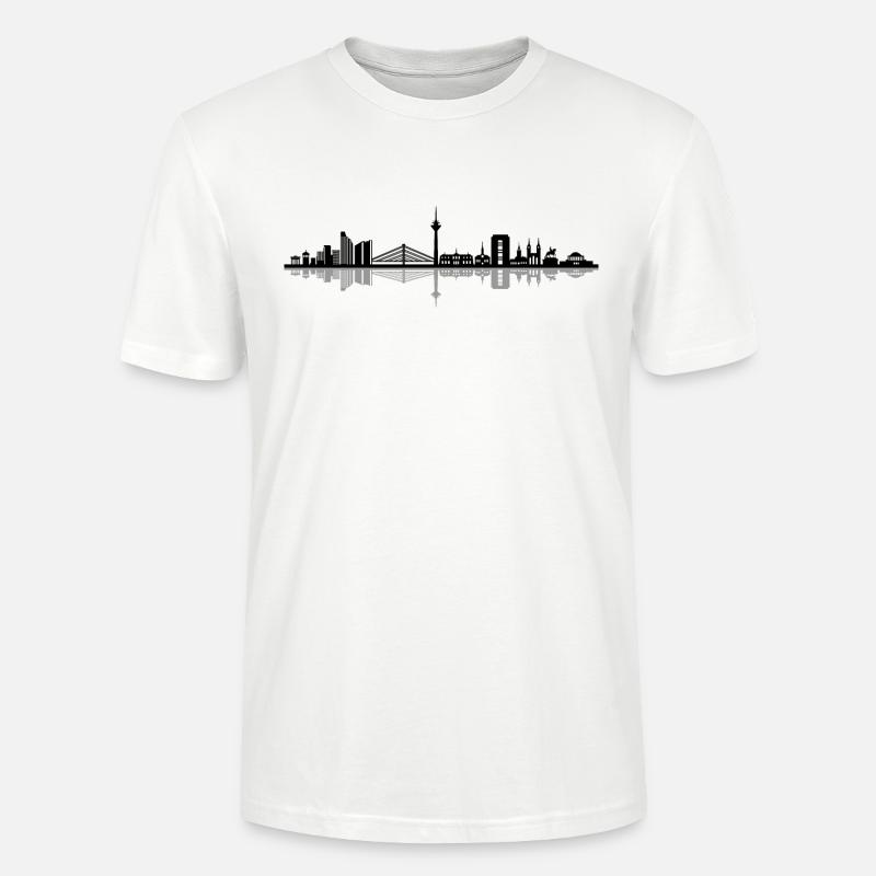 Skyline - Düsseldorf - Stanley/Stella Unisex Bio-T-Shirt CRAFTER - Weiß