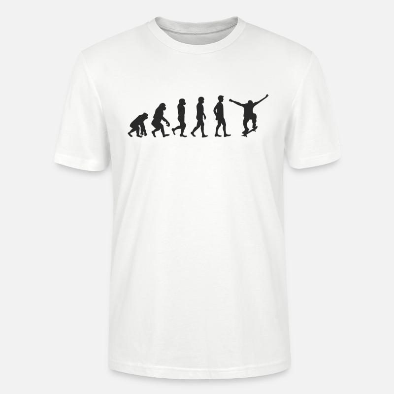Evolution Skater - Stanley/Stella Unisex Bio-T-Shirt CRAFTER - Weiß