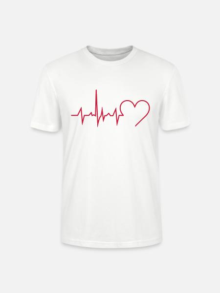 Heartbeat - Stanley/Stella Unisex Bio-T-Shirt CRAFTER - Weiß