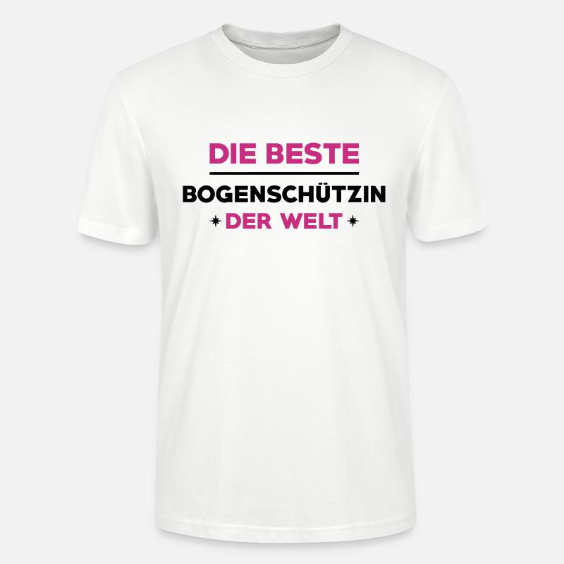 Bogenschießen Bogenschütze Bogenschiessen Bogen - Stanley/Stella Unisex Bio-T-Shirt CRAFTER - Weiß