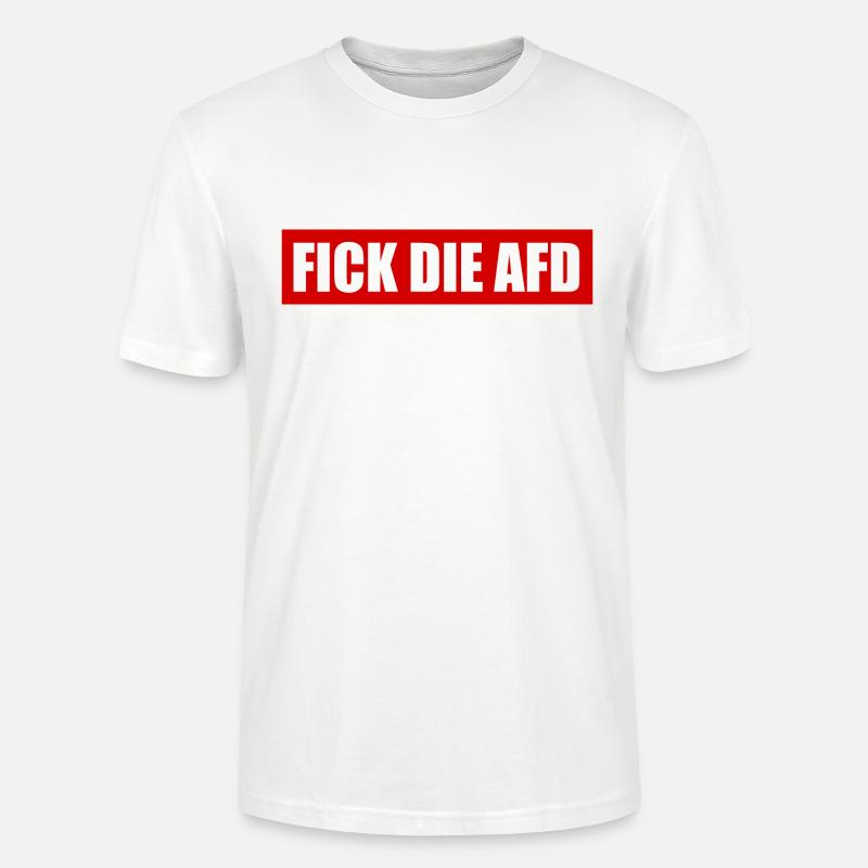Fick die afd - Stanley/Stella Unisex Bio-T-Shirt CRAFTER - Weiß