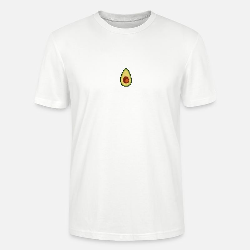 Pixel Avocado Klein - Stanley/Stella Unisex Bio-T-Shirt CRAFTER - Weiß