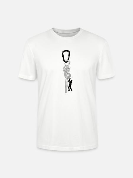klettern bouldern felsklettern berge Bergsport - Stanley/Stella Unisex Bio-T-Shirt CRAFTER - Weiß