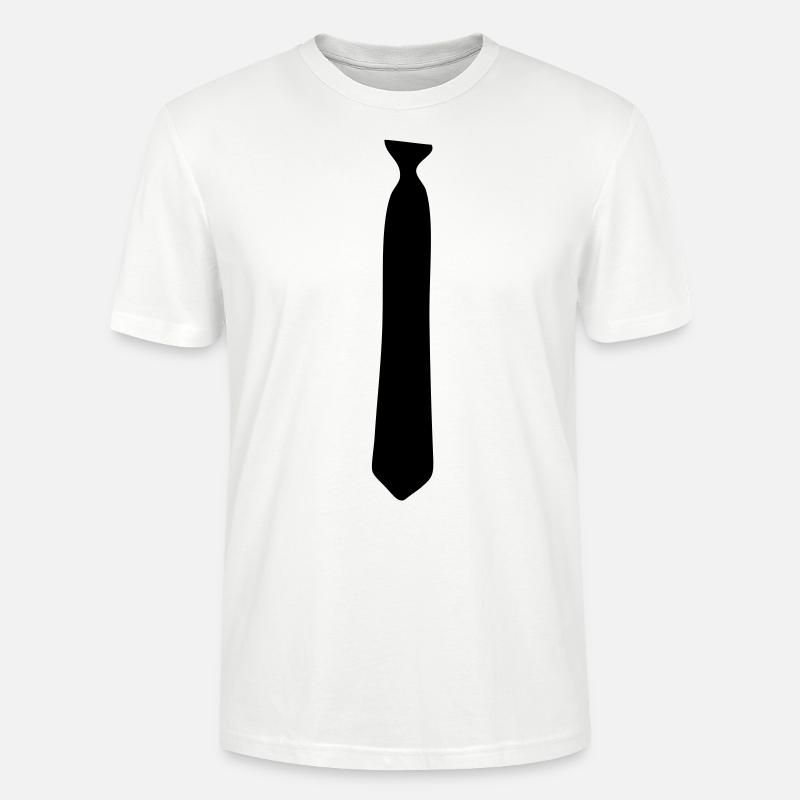 Cravate - T-shirt bio CRAFTER Stanley Stella Unisexe - blanc