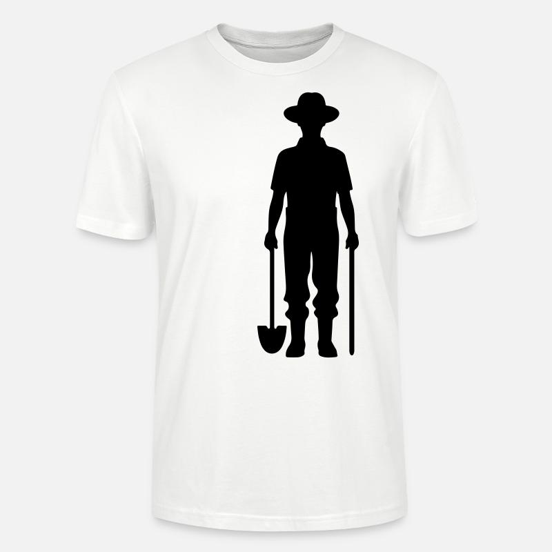 Bauer Silhouette Farmer - Stanley/Stella Unisex Bio-T-Shirt CRAFTER - Weiß