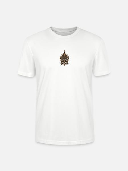 Bangkok Dämonenmaske Goldrelief - Stanley/Stella Unisex Bio-T-Shirt CRAFTER - Weiß