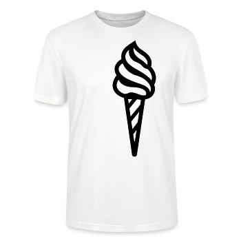 Eis - Stanley/Stella Unisex Bio-T-Shirt CRAFTER - Weiß - Vorne - Alina (178cm) & Michal (187cm)