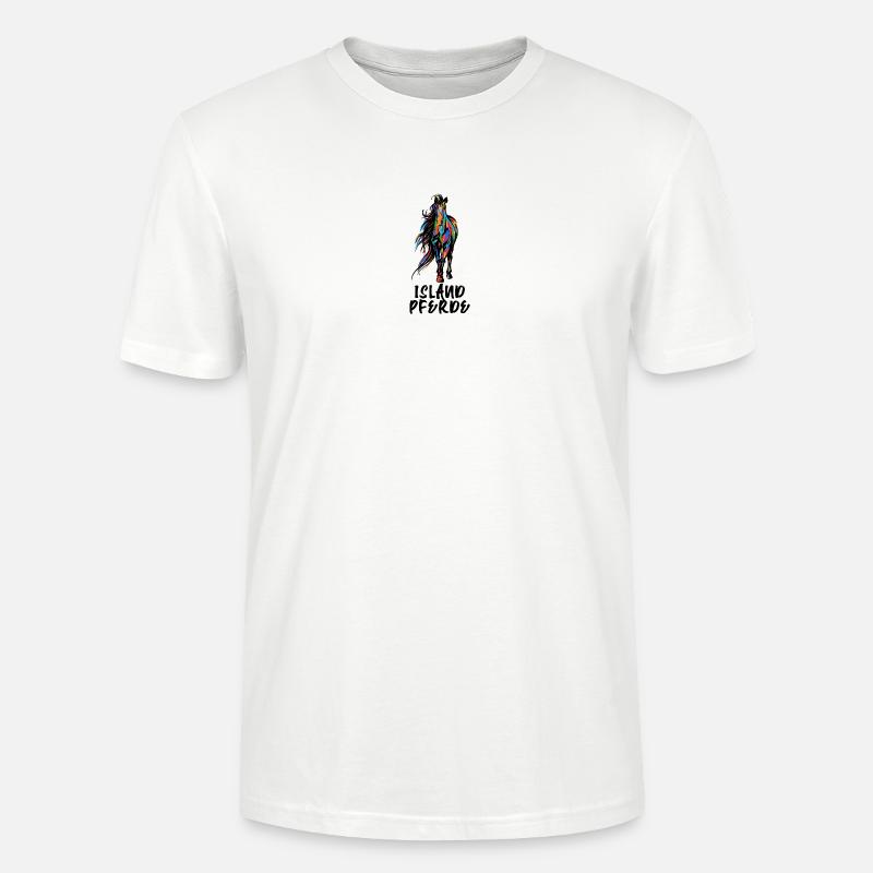 Cool Isländer Pferde Statement Islandpferde - Stanley/Stella Unisex Bio-T-Shirt CRAFTER - Weiß